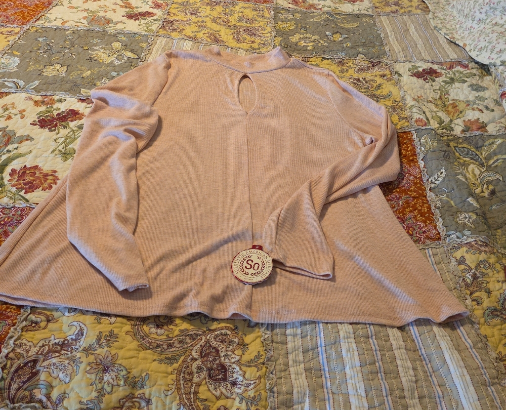 SO Blush Long Sleeve Top